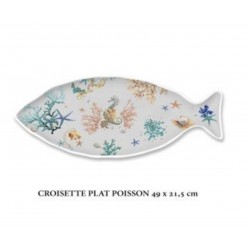 Croisette , plat, poisson 49x21,5 cm